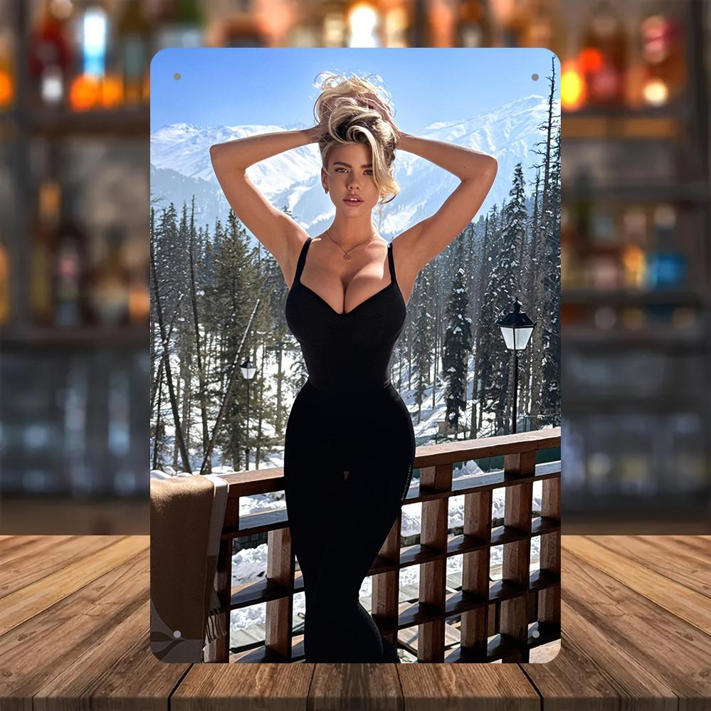 Vintage Metall Berg Wandkunst 12x8 Zoll - Retro Dekor für Männer, Bar & Büro Rustikales Wohnkultur Poster