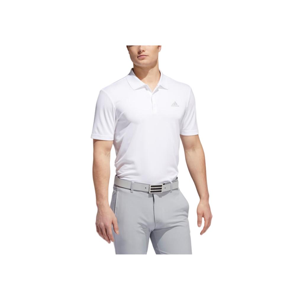 Adidas Sport Casual Fashion Golf Polo Shirt Men Tops White CY5405