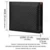 New Carbon Fiber Short Wallet Men's Card Bag Integrated Zipper Change Bag Holder