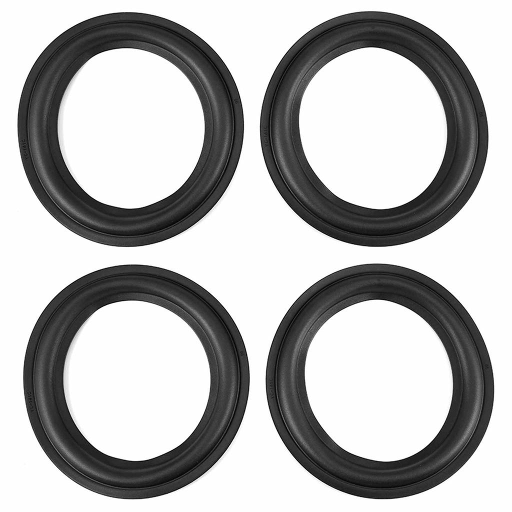 4 stuks 6 inch Rubberen Luidsprekerrand Slijtvast Geperforeerde Subwoofer Schuimrandringen voor Luidsprekerreparatie DIY