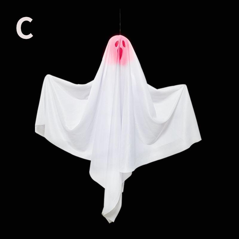 1 Pcs Halloween Ghost Hanging Halloween Hanging Lamp White Flying Ghost Hanging Tree Window CDecoration Scene Layout Props