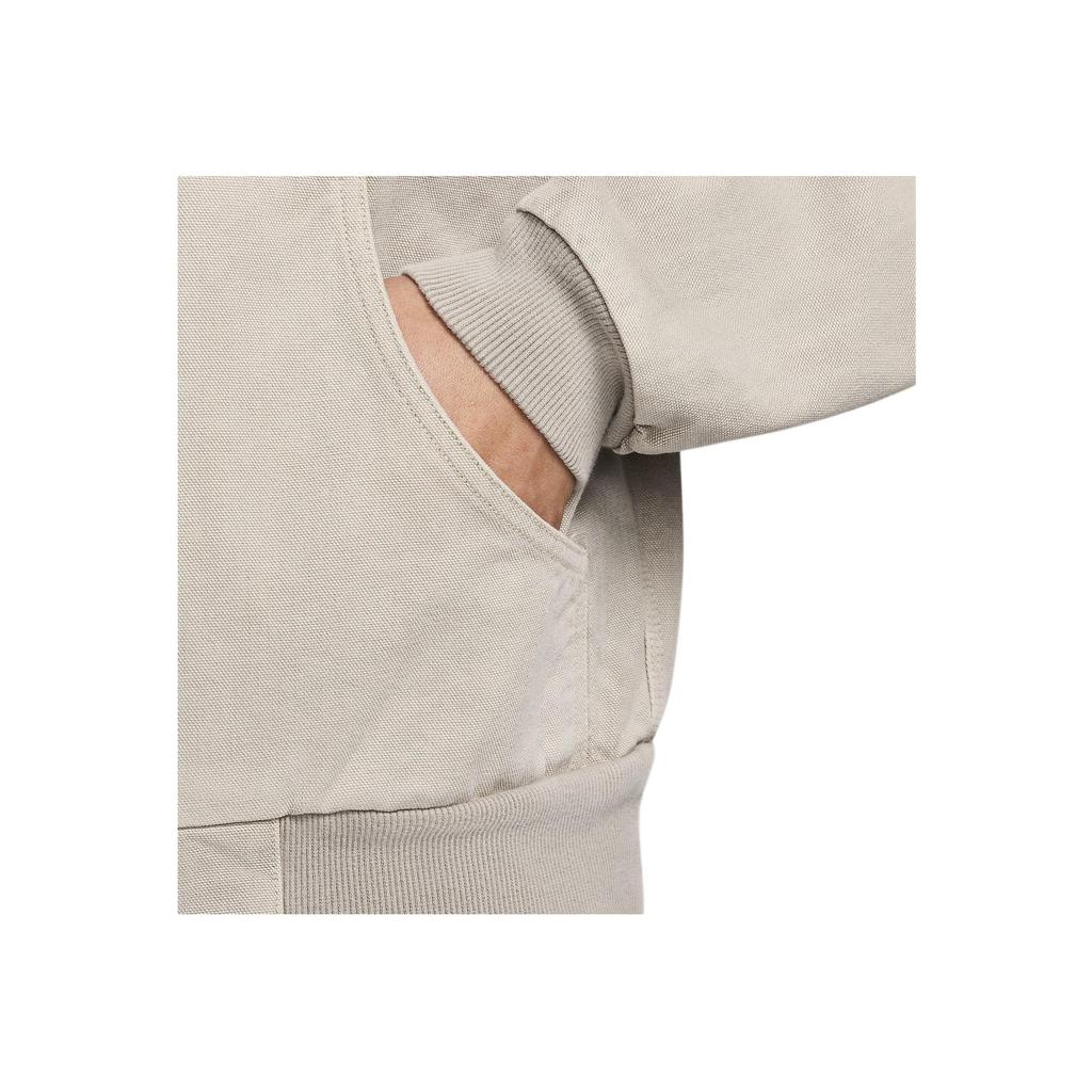 Nike Logo Solid Color Outdoor Casual Sports Zip-Up Hooded Jacket Men Jackets Light-Iron-Ore-Gray FZ6576-014