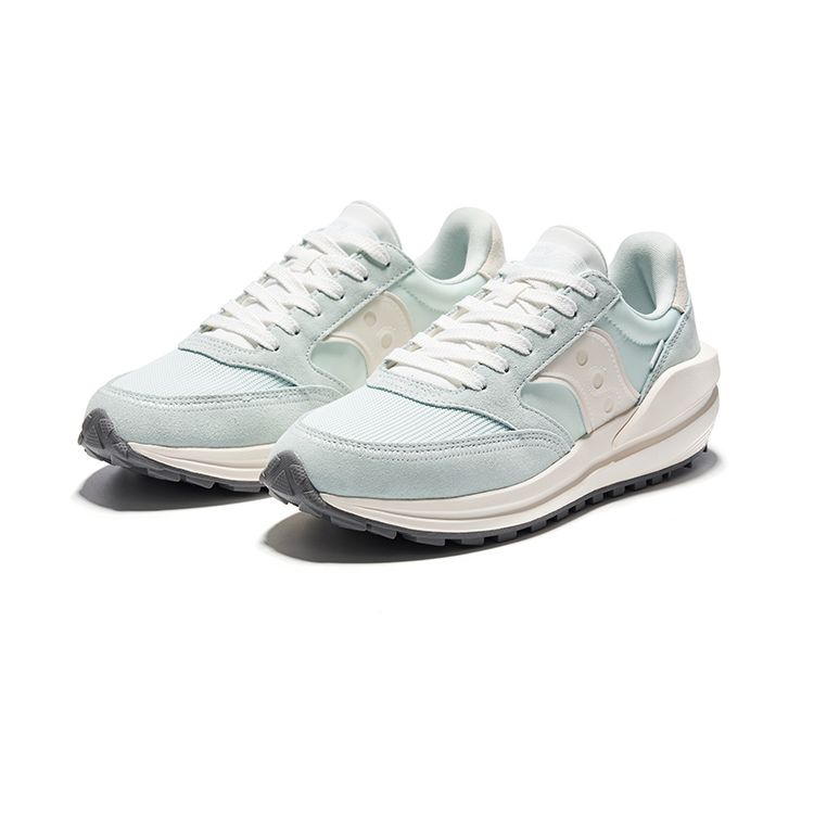 SAUCONY Jazz Renew Comfortable Versatile Retro Shock Absorbing Durable Low Top Lifestyle Casual Shoes Unisex Sneaker Light-Blue S79040-9
