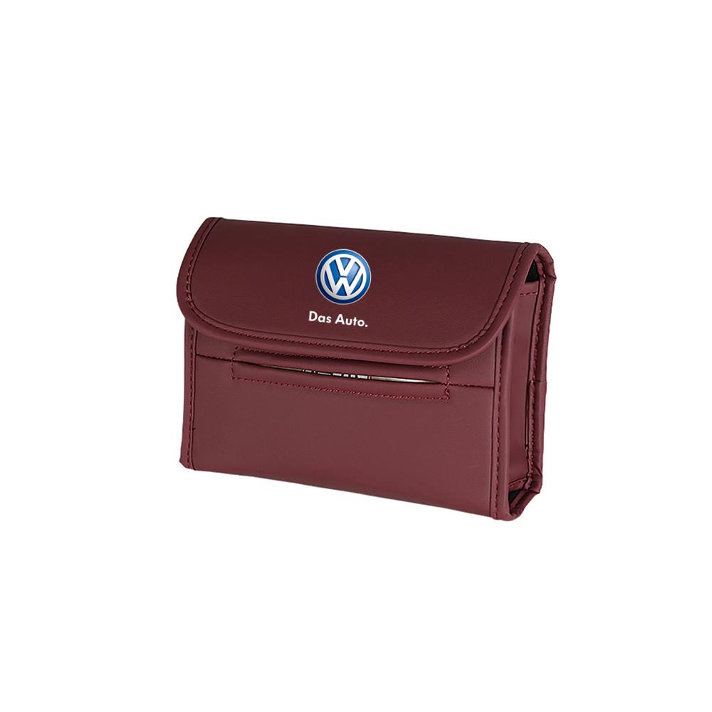 For VOLKSWAGEN VW New For VW Volkswagen Jetta Golf Beetle CC GTI Polo Passat PU Leather Car Tissue Box Paper Towel Bag Hanging S