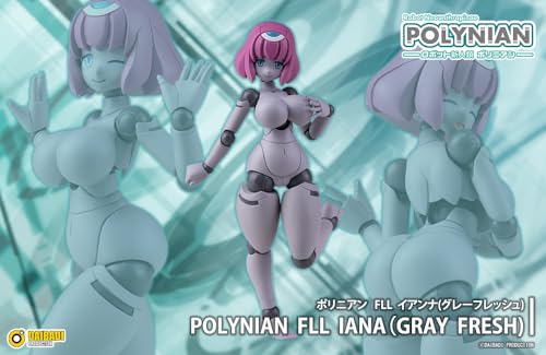 Polynian FLL Ianna, a new robot species [Gray Fresh], non-scale PVC & ABS pre-painted action figure, reissue