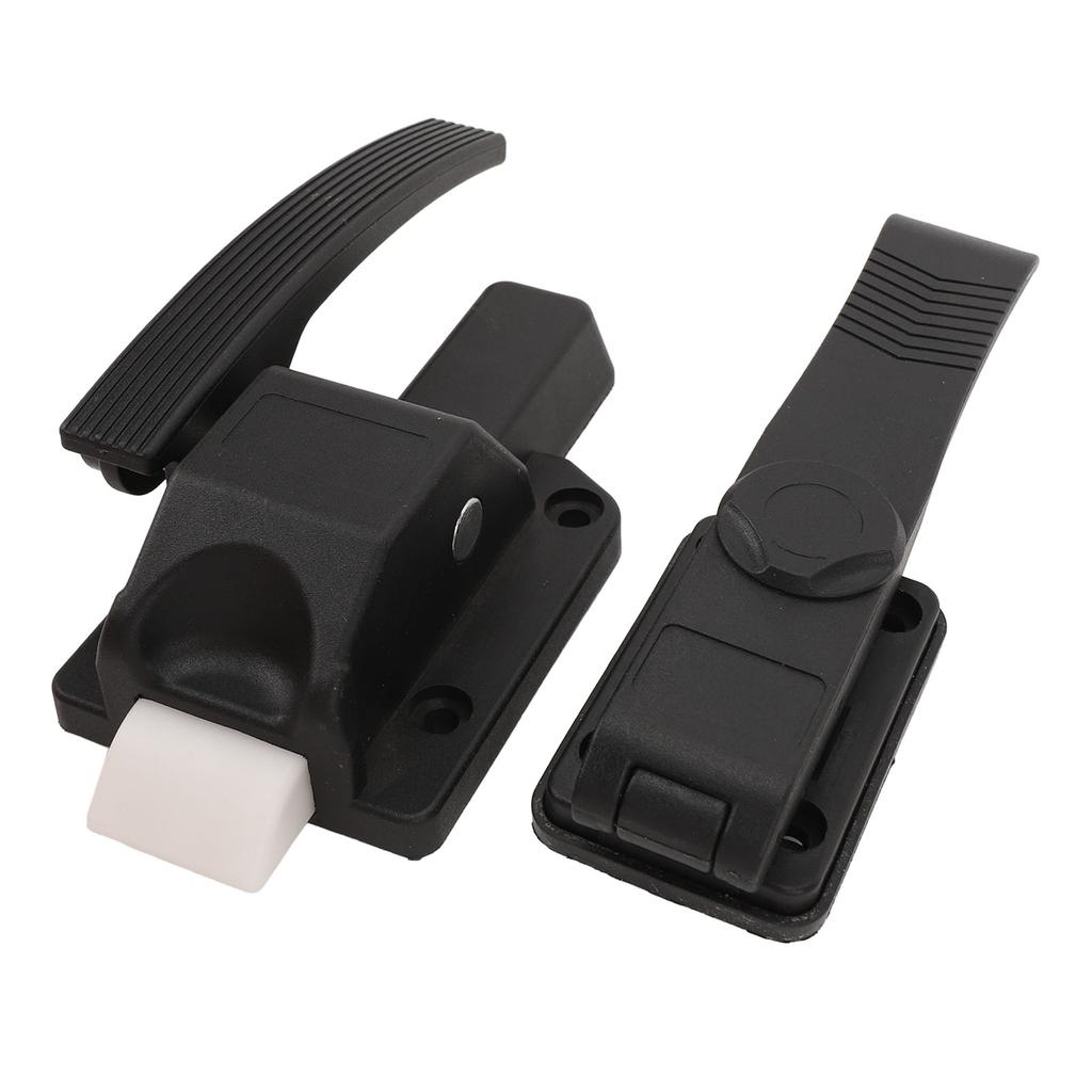 RV Screen Door Latch Matte Black High Strength Enhanced Safety Door Handle Latch Lock for Campervan Trailer Boat Yacht