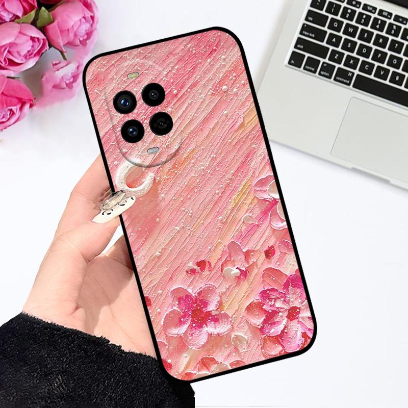 For Huawei nova 13 5G Case BLK-AL80 Floral Shockproof Silicone Matte TPU Phone Cover For Huawei nova 13 Pro Capa MIS-AL00 Fundas