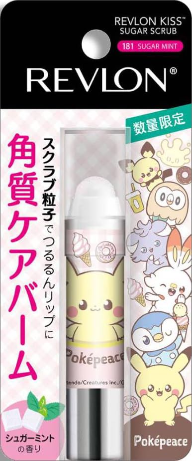 

Revlon Sugar Scrub Pokepiece Упаковка 181 Сахарная мята Покемон Слегка освежающий аромат сахарной мяты Увлажняющий отшелушивающий уход для губ Скраб для губ сладкий,