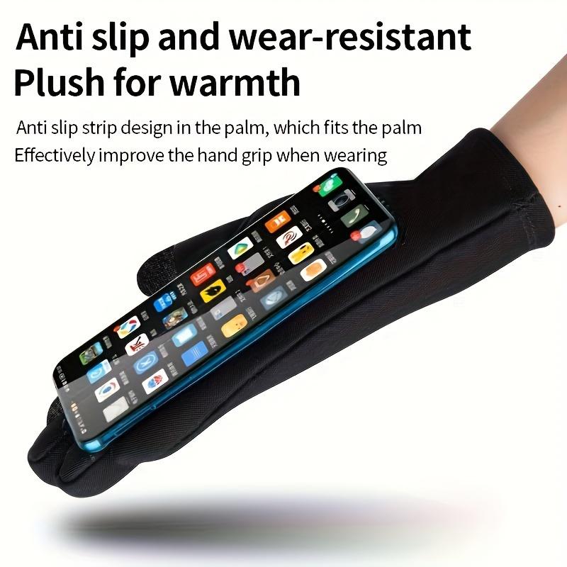 1pair Waterproof Sports Gloves for Men - Keep Your Hands Warm and Dry During Outdoor Activities