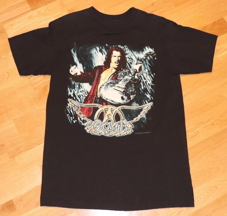 1997 AEROSMITH JOE PERRY Black Men S-234XL T-shirt E561 XL