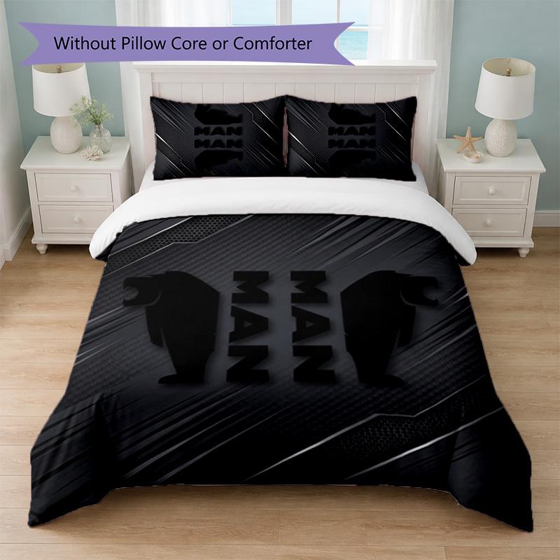 Uomo camion Stampa Set Biancheria da Letto 3 Pezzi Copripiumino Con Due Federe Morbida Biancheria da Letto Per Camera da Letto Domestica