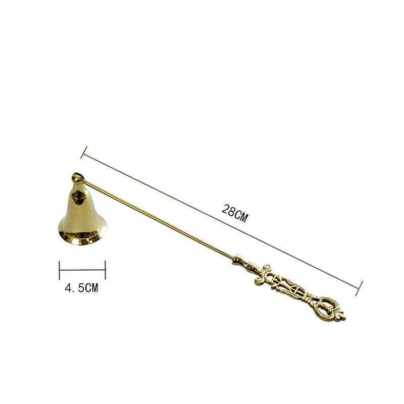 

European Classical Brass Candle Extinguisher Aromatherapy Candle Alcohol Lamp Handheld Candle Extinguishing Tool Wick Trimmer