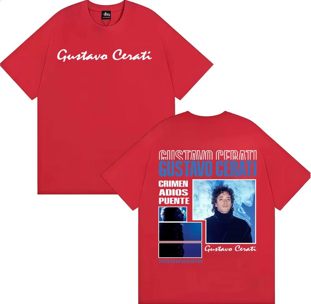 

Rapper Gustavo Cerati Tour Graphic Tee Shirt Men Fashion Harajuku Streetwear T Shirt Summer Comfort Hip Hop Tshirt 4XL