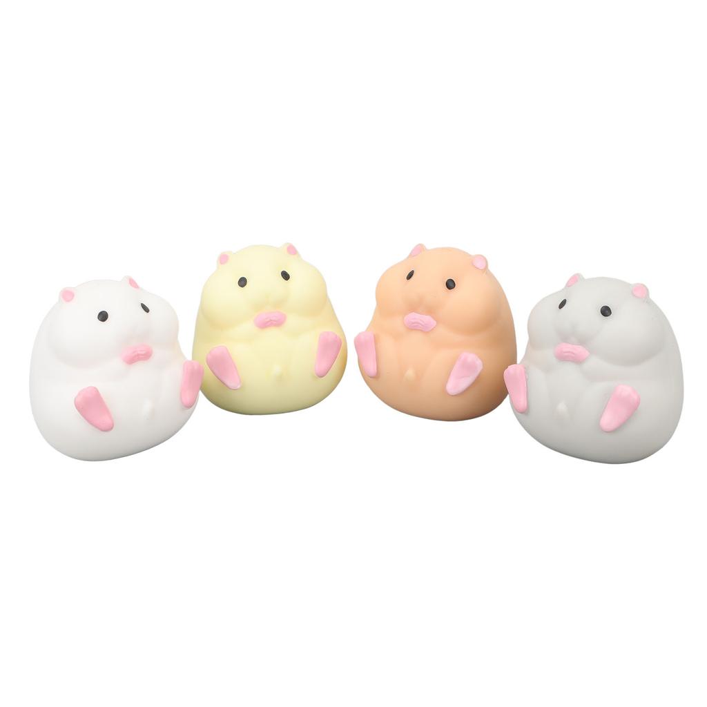 4 Farben Hamster Stressabbau Spielzeug Lustiges Sensorisches Dehnbares Niedliches Dekompressions-Squeeze Hamsterform