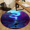Jinx Pattern Round Rug, Indoor/Outdoor Mat, for Picnic, Gameroom, Bedroom, Office, Living Room, Home Decor Carpet, Birthday Gift