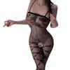 Sex underwear thin tearable one-piece stockings jacquard transparent teasing sex fun large size perspective uniform
