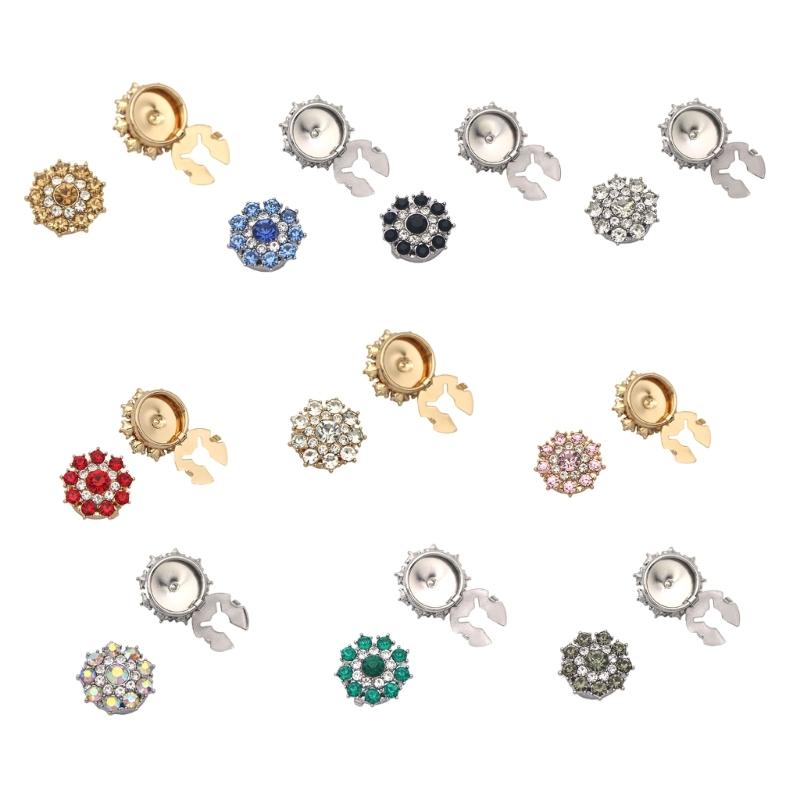 Elegant Multicolor Glass Cufflinks With Alloy Base For Business Meetings And Formal Event