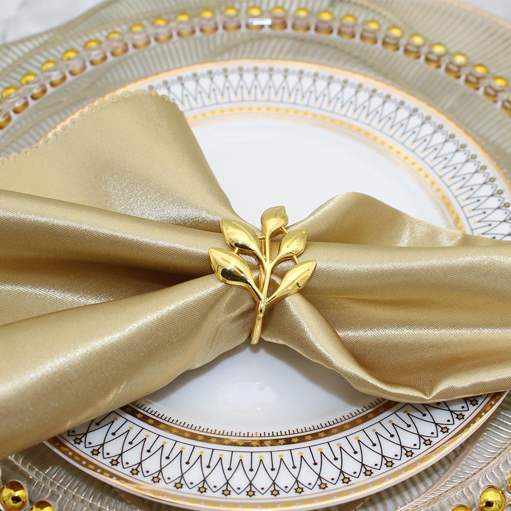 6Pcs Gold Leaf Napkin Rings Fall Napkin Holder for Christmas Thanksgiving Wedding Dinnig Table Decoration 2026 HWL02