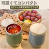 OMOTENASHI NO KUNI 352ml Egg-Shaped Tumbler with Bamboo Lid, Stainless Steel, Vacuum Insulated, Keeps Drinks Hot or Cold, Perfect for Coffee or Beer,