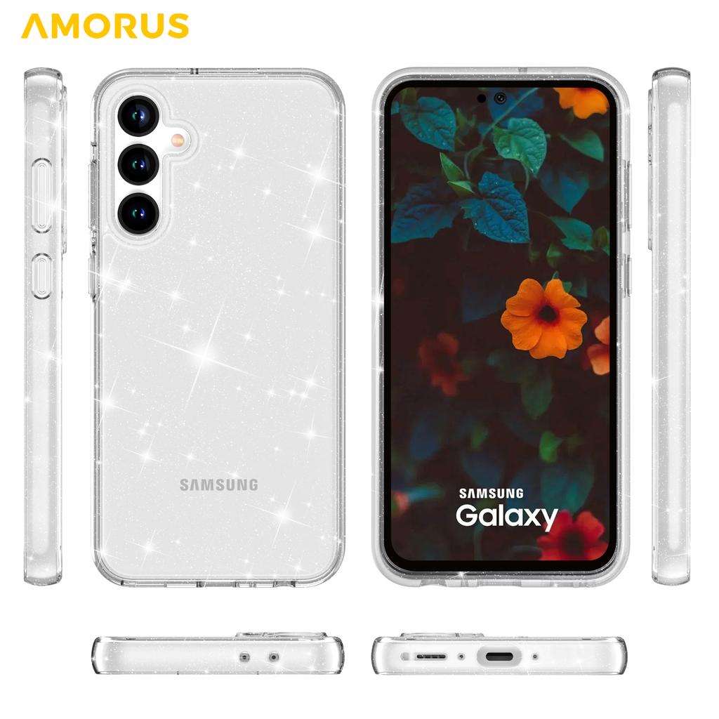 AMORUS For Samsung Galaxy A36 5G/A56 5G Case Soft TPU Hard PC Back Shockproof Phone Cover