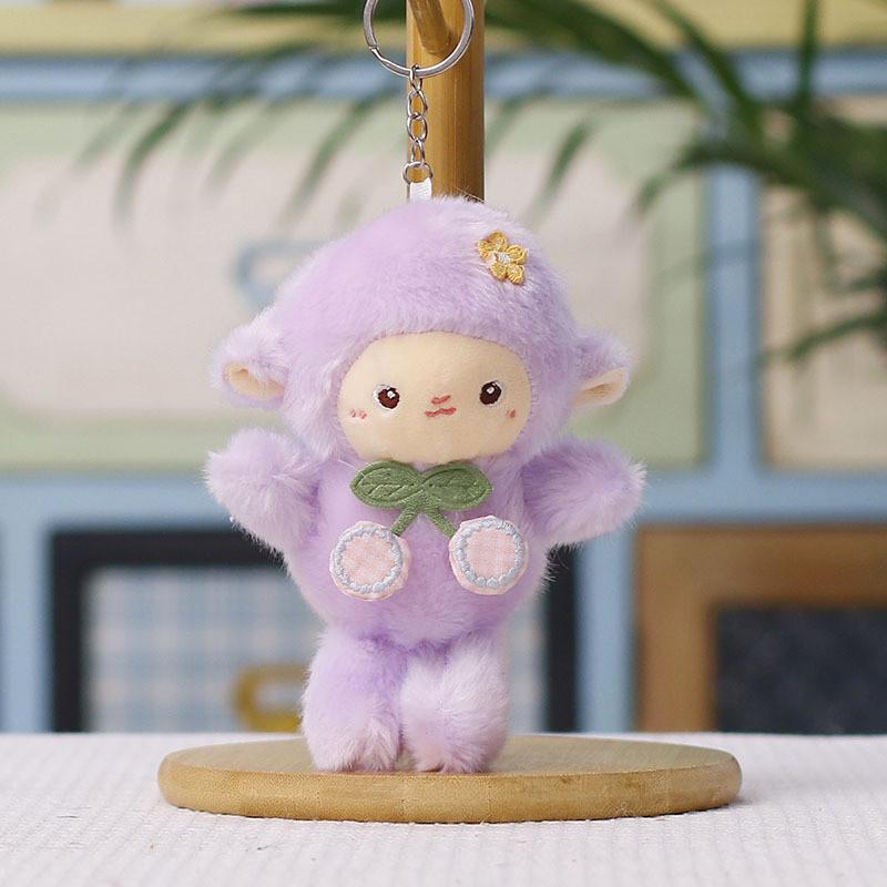 Plush Lamb Keychain Soft Toy With Pp Cotton Filling For Kids And Teens