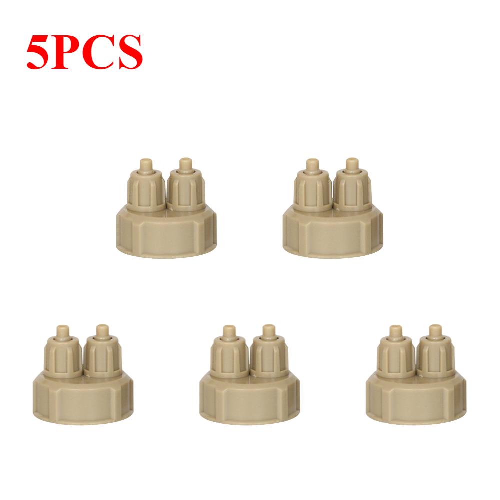 1-6pcs Plastic CO2 Generator Bottle Cap Carbon Dioxide Quick Screw Fish Tank CO2 Generator Bottle Cap Aquarium Supplies