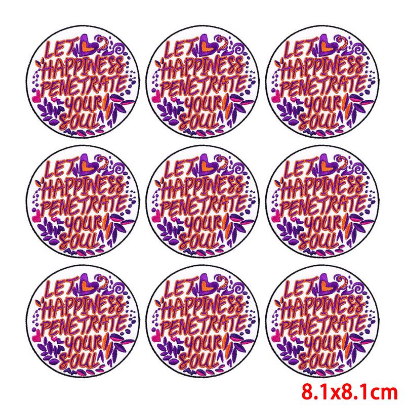 10 teile/los Großhandel Stickerei Patch Eisen Auf Patches Für Kleidung Patches Auf Kleidung Jacken Dekor Applikation Nähen Liefert