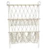 Cotton Stuffed Animal Storage Net With Wooden Rods For Nordic Style Room Decor Toys Blankets Soft