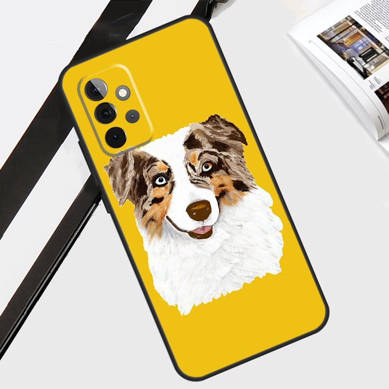 Australian Shepherd Dog Case For Samsung Galaxy A56 A36 A26 A16 A06 A54 A34 A14 A12 A22 A32 A52 A13 A53 A15 A35 A55