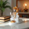 Hanuman Ji Murti for Car Dashboard, Hanuman Idol for Home Pooja with Hanuman Chalisa for Protection from Negative Energy, Good Luck and Success