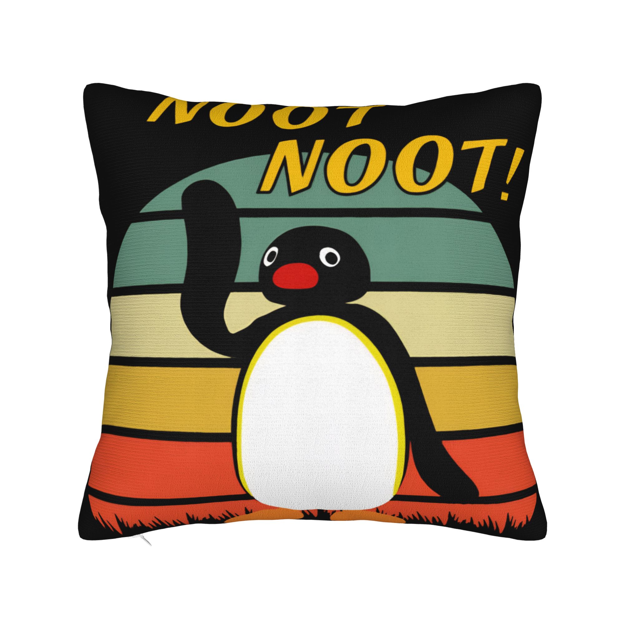 

Pillow Case Noot Pingu Square Pillow Cover For Sofa Home Decor Kawaii Pillowcases 30cmx30cm