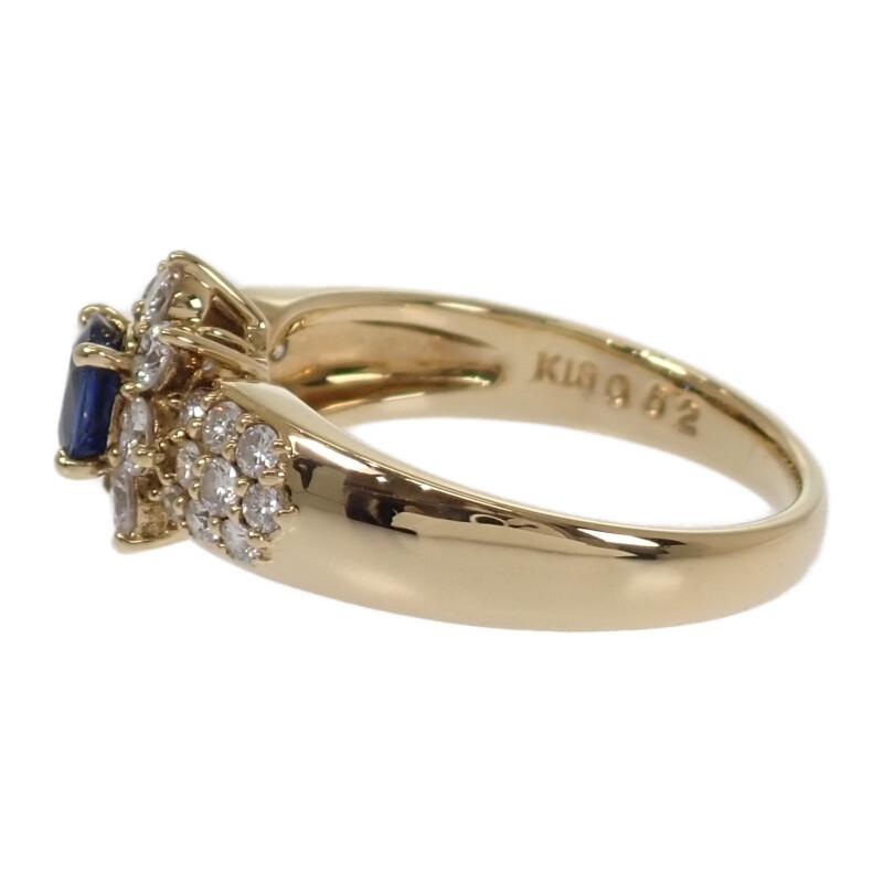 no brand  #11.5(JP Size) ring blue/gold K18 yellow gold Women