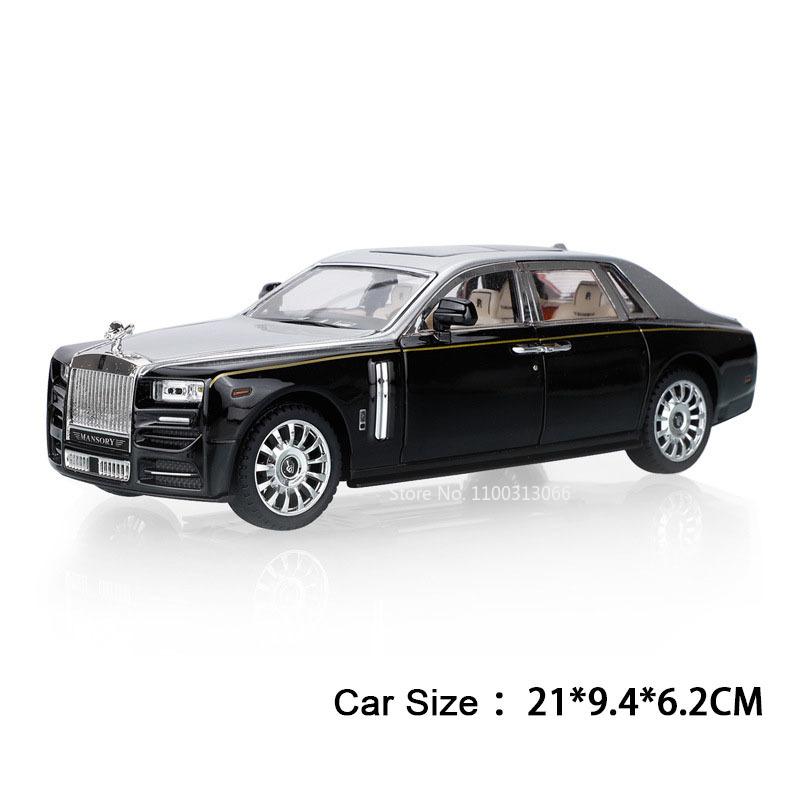 

1:24 модели Mansory Rolls-Royce Phantom HONGQI HS9 Игрушечные машинки Колесо Оттянуть назад Миниатюрная машинка 6 дверей Открываются Транспортные средства Подарки для детей