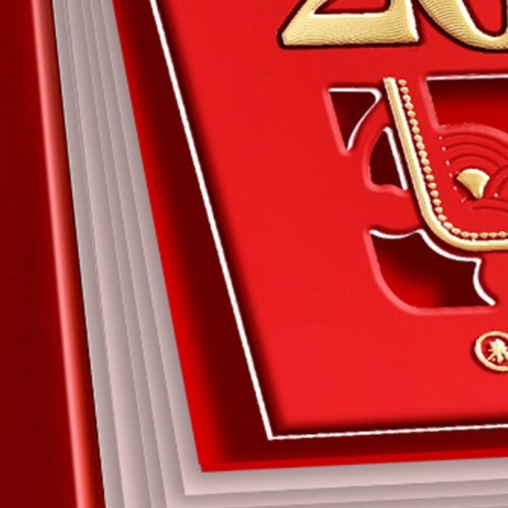 Horse Year New Year Calendar Chinese Style Standing Flip Calendar  Spring Festival