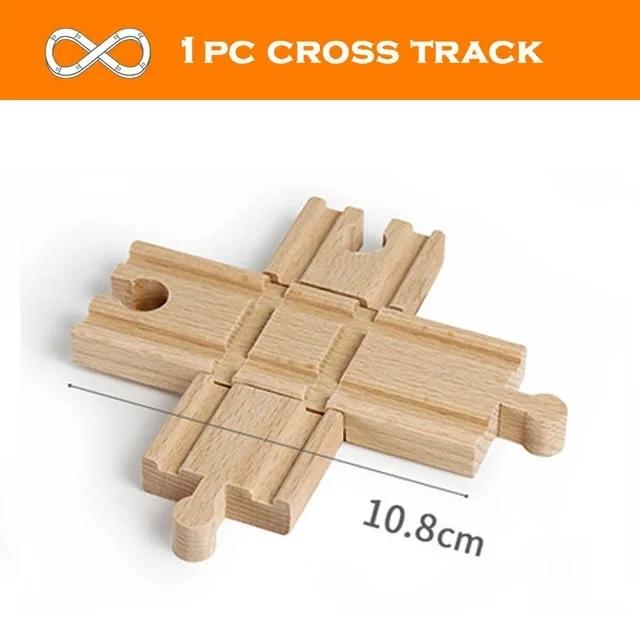All Kinds Of Wooden Track Accessories Beech Wood Railway Train Track Connector Toys Fit For All Brands Wood Tracks Toys For Kids