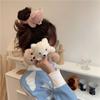 For Girls Large Bear Korean Hair Rope Ponytail Holder Women Hair Side Clips Plush Scrunchies