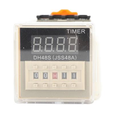 DH48S?2Z 220V Digital Display Double Time Relay with Socket Base