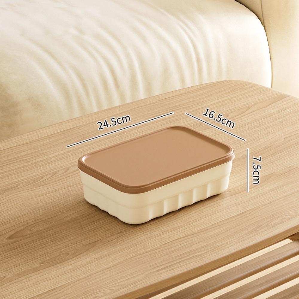 With Cover Organizing Box Plastic Clothing Desktop Box New Toy Storage Case  Home Toy and Snack