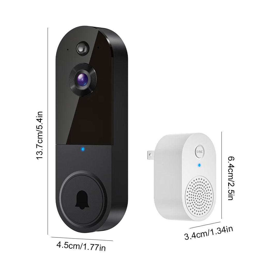 1080P Wireless Video Doorbell Camera WiFi Smart Door Bell Smart Home Security Motion Detection Night Vision Intercom Doorbell