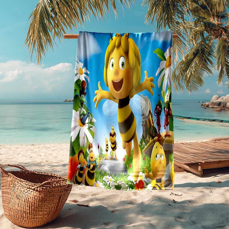 Ultra-Soft Beach Towel with Mario Theme,Ideal for Pool - Camping, Diving - Perfect Travel Essential, Vibrant Beach Towel.