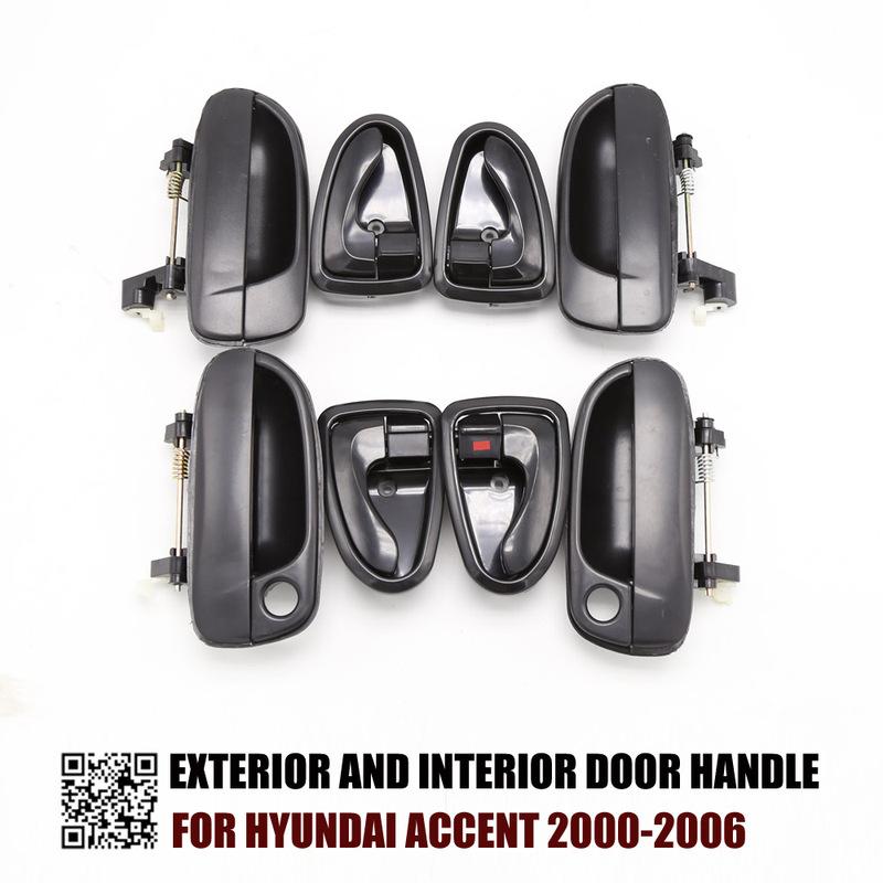 Outside / Ide Door Handles Set 8265025000 8261022001 For Hyundai Accent 2000 2001 2002 2003 2004 2005 2006