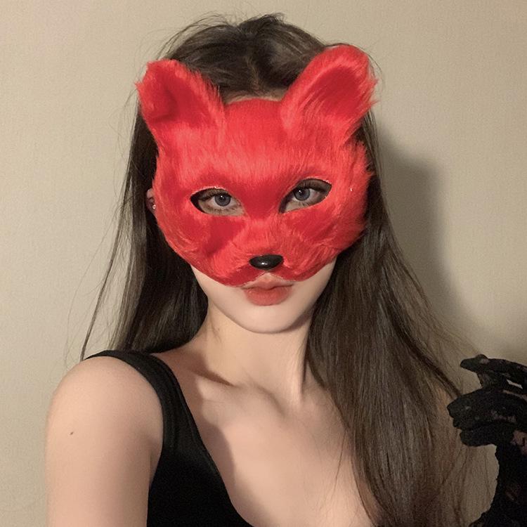 Sexy Cat Ears Christmas Masquerade Mask for Women - Erotic Half Face Design