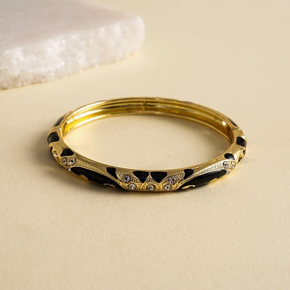 Enamel Flower Bangle Traditional Women's Hand Bracelet Vintage Cloisonne Bangle Jewelry Gifts