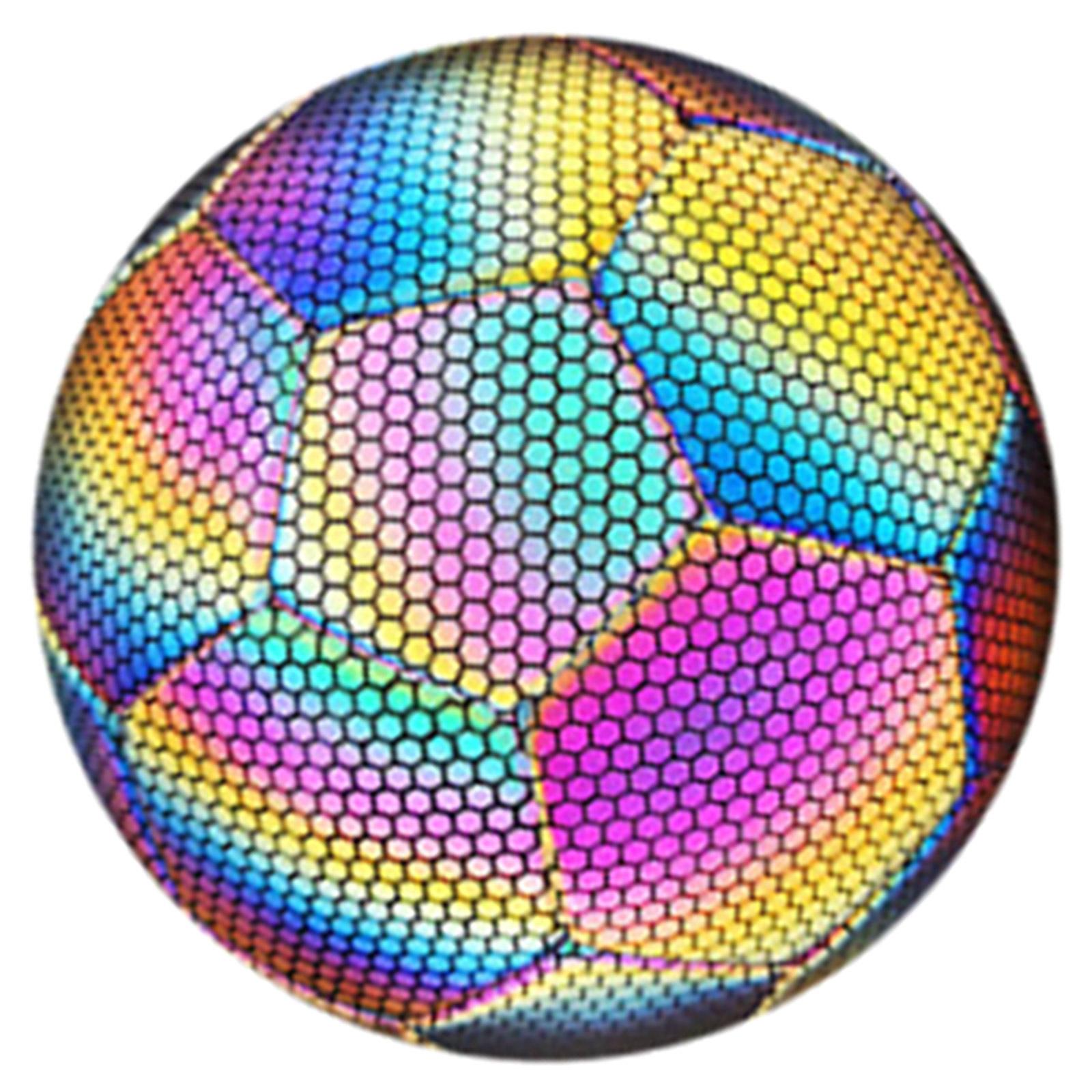 

Reflective Soccer Balls Football for Night Game Training, Size 4 Size 5 Glowing Soccer Balls Reflective Soccer Balls