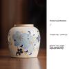 Creative Floral Ceramic Storage Jar Moisture-Proof Sealed Jar Cartoon Floral Portable Tea Canister Storage Container Home Decor