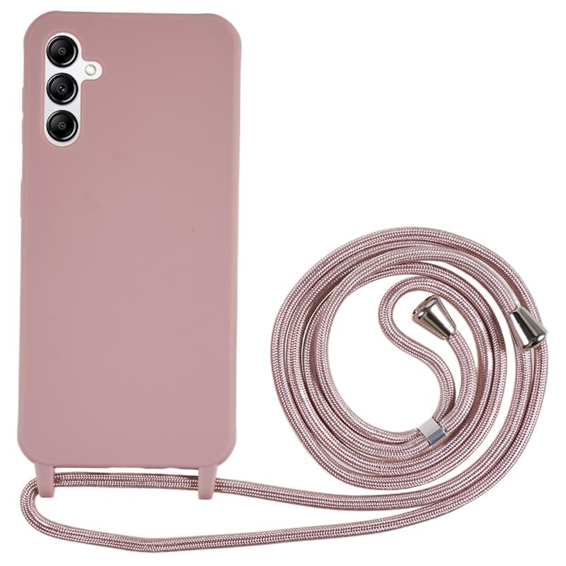 For Samsung Galaxy A14 5G/4G TPU Case Fall-proof Back Cover with Lanyard