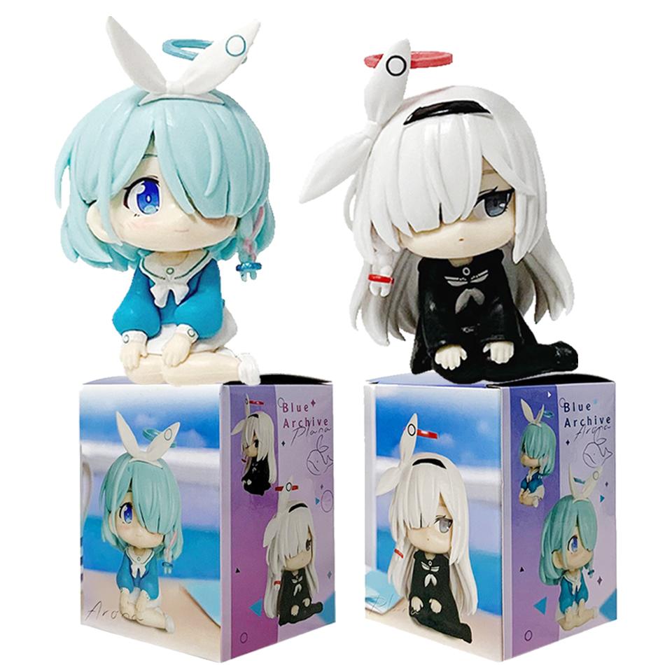 In Stock Blue Archive Plana Arona Figure Anime Collect Characters Ornaments Cute Cartoon Festival Christmas Gift PVC Poseable Articulated Scale
