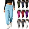 Pantaloni de yoga hippie pentru femei cu crăpături înalte pentru stil Boho