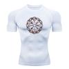 Herren Kompressions-Trainings-T-Shirt, Antike Nordische Wikinger Rune