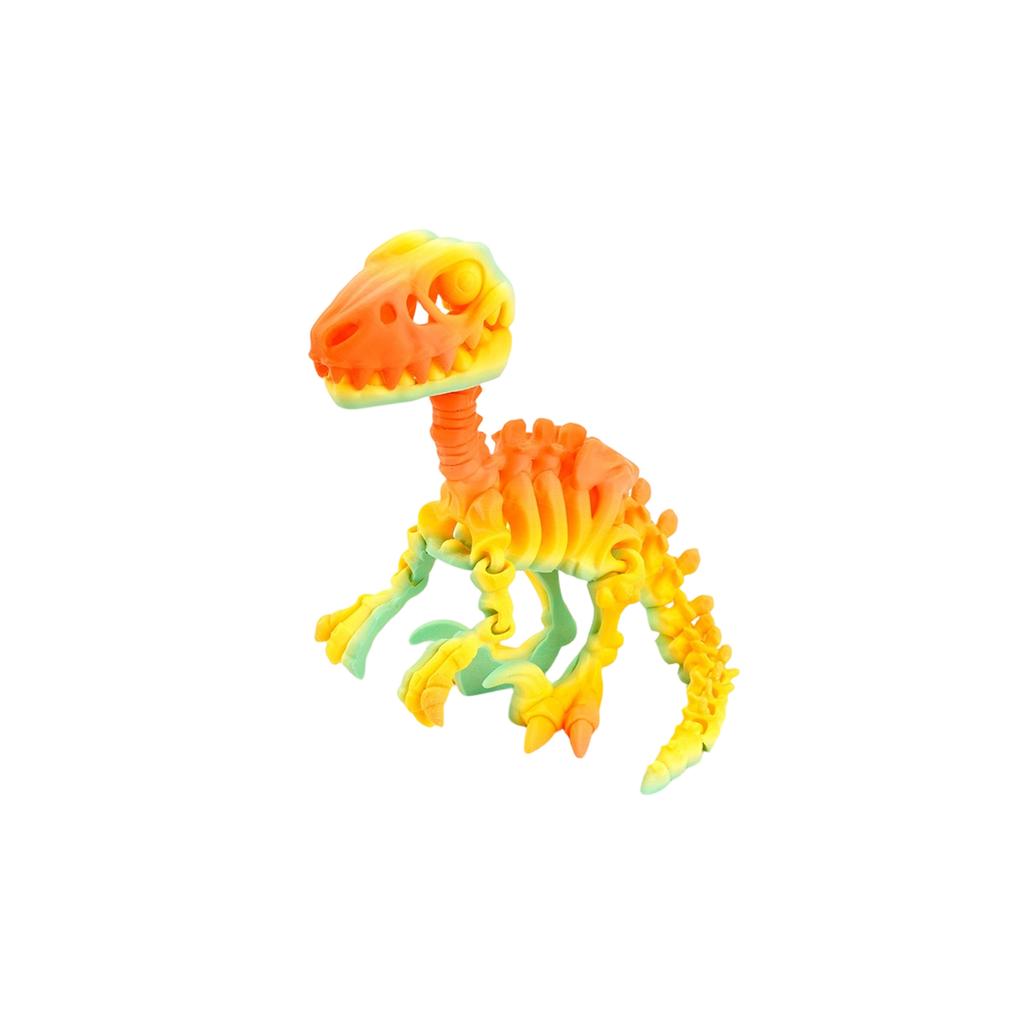 3D Printed Dragon Velociraptor Skeleton Ornament, Realistic Dragon, Fun And Trendy Printed Toy Dragon